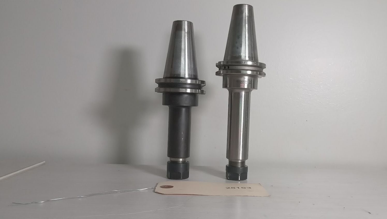 2x Extended Length ER16 Tool Holders Cat40 Erickson Accupro 0