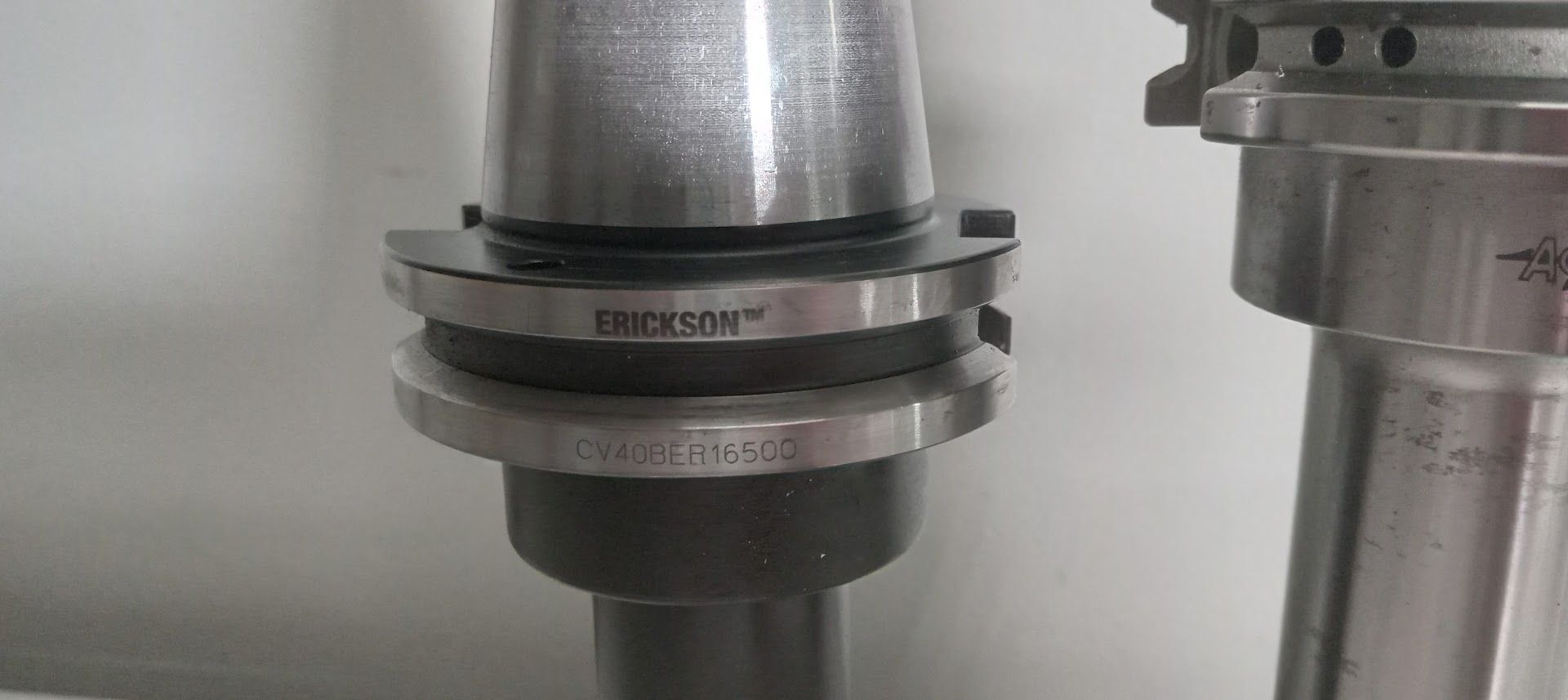 2x Extended Length ER16 Tool Holders Cat40 Erickson Accupro 4