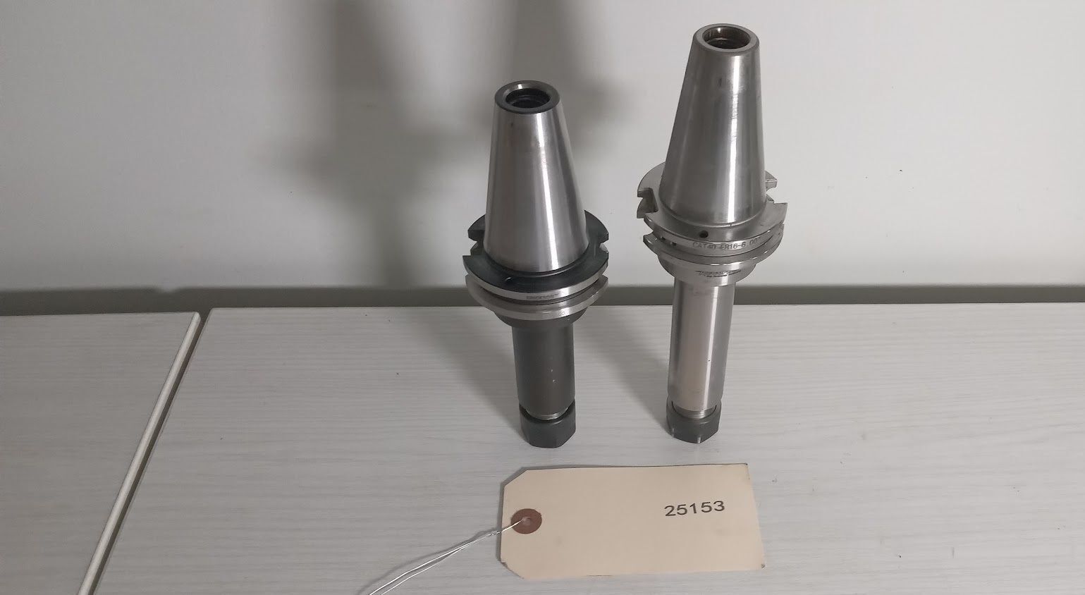 2x Extended Length ER16 Tool Holders Cat40 Erickson Accupro 5