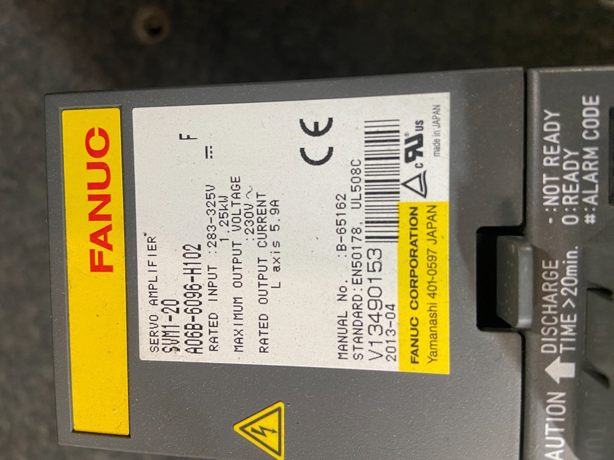 FANUC A06B-6096-H102 Module Series F SERVO AMP AMPLIFIER 1