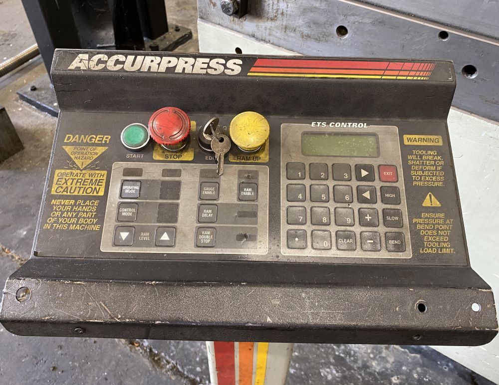 Accurpress 713010 130 Ton 10' 5 Axis CNC Hydraulic Press Brake 4