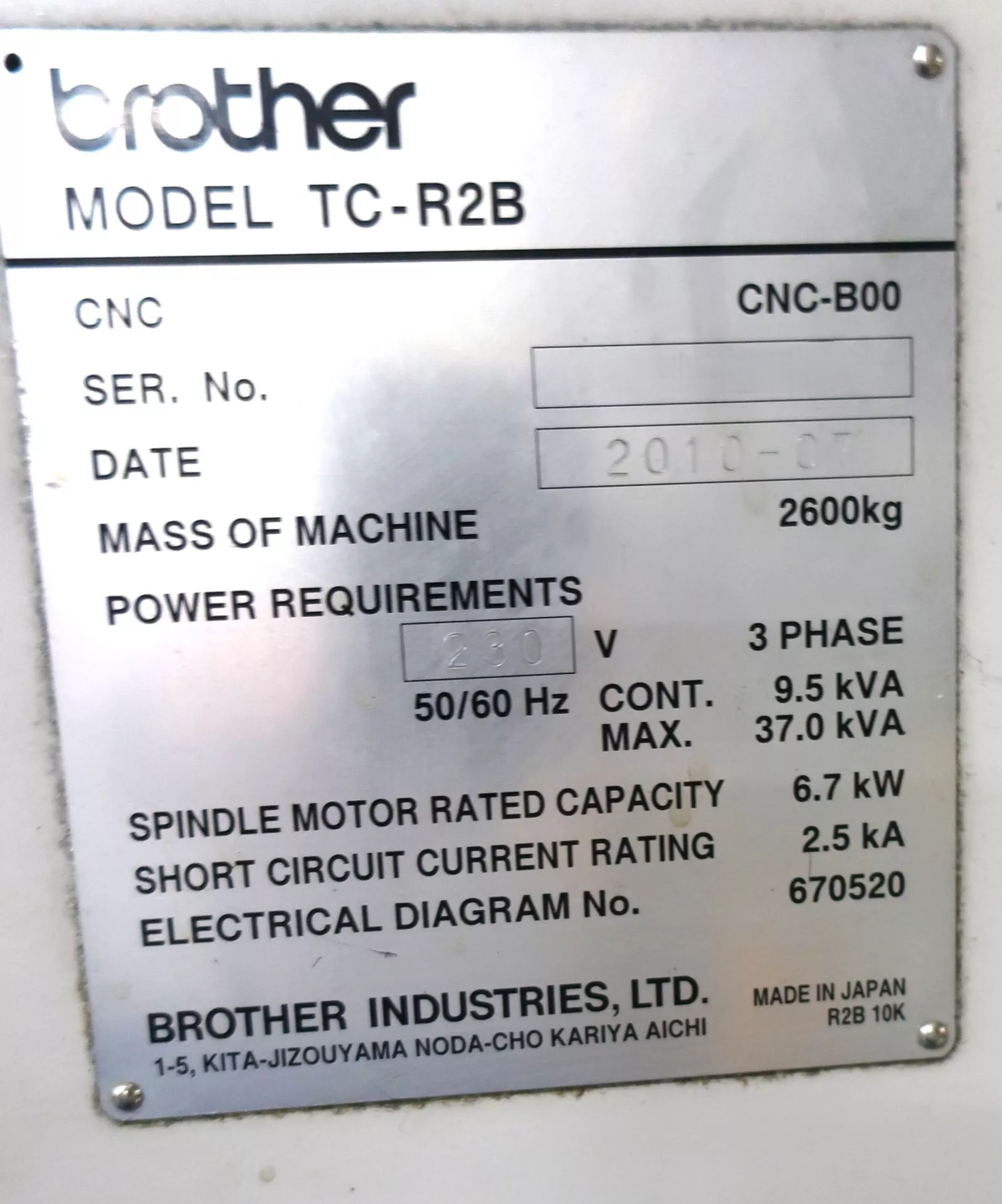 BROTHER TC R2B 6