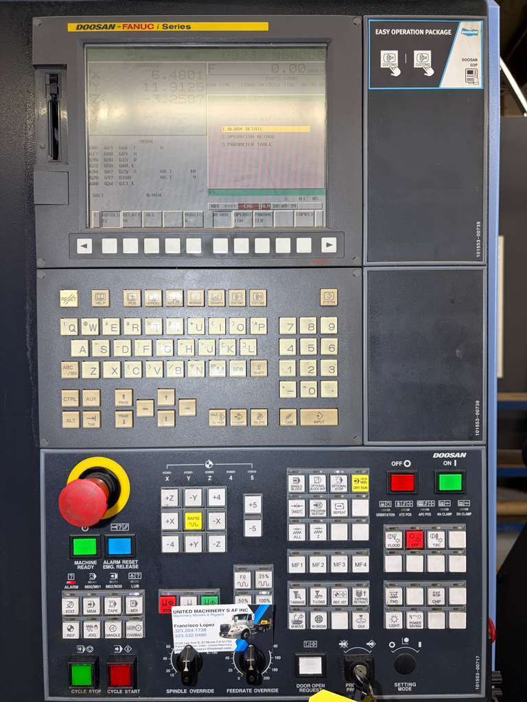 Doosan DNM-500II CNC Vertical Machining Center - TSC Mill 5