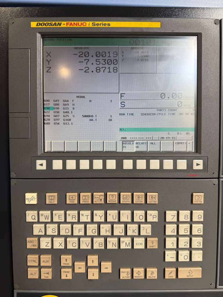 Doosan DNM-500II CNC Vertical Machining Center - TSC Mill 4