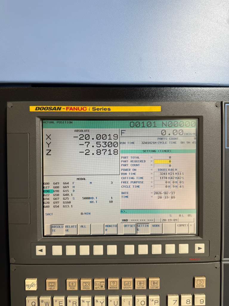 Doosan DNM-500II CNC Vertical Machining Center - TSC Mill 5