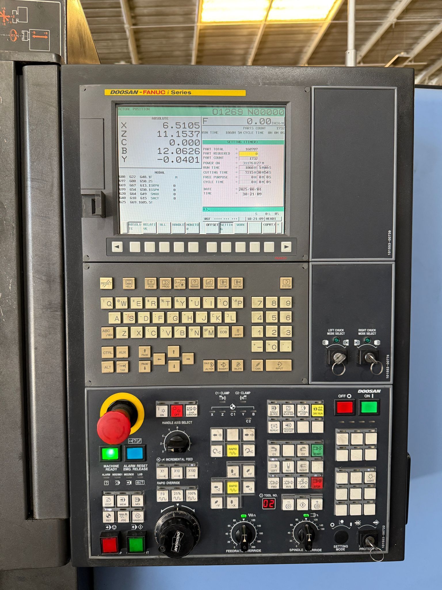 Doosan Lynx 220LSYC CNC Turning Center - Sub Spindle Y Axis Lathe 5