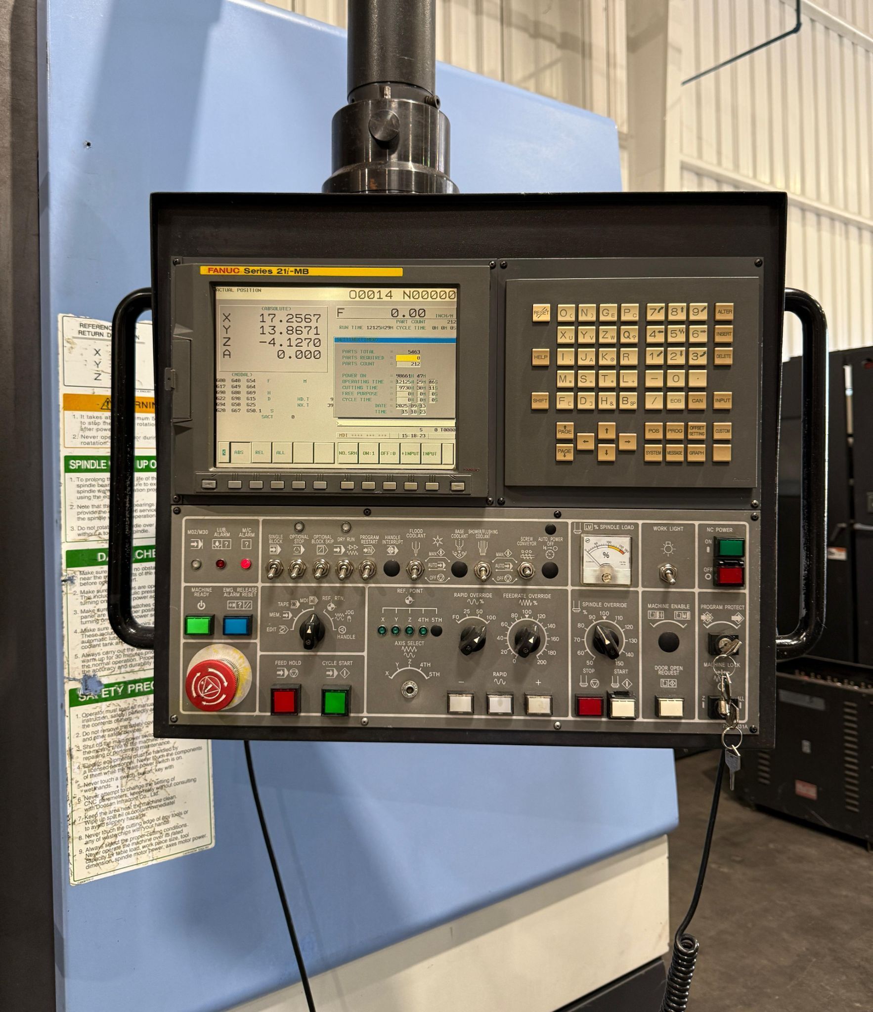 Doosan Mynx MV-6030 CNC Vertical Machining Center - 4th Axis Ready Mill 3