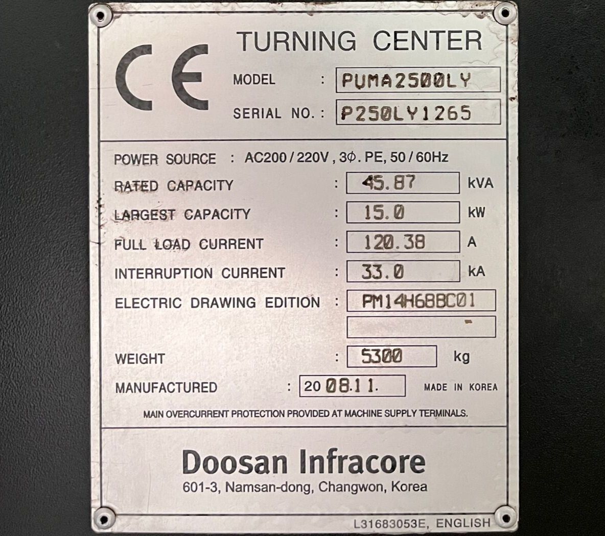 Doosan Puma 2500LY CNC Turning Center - Y Axis Lathe 21