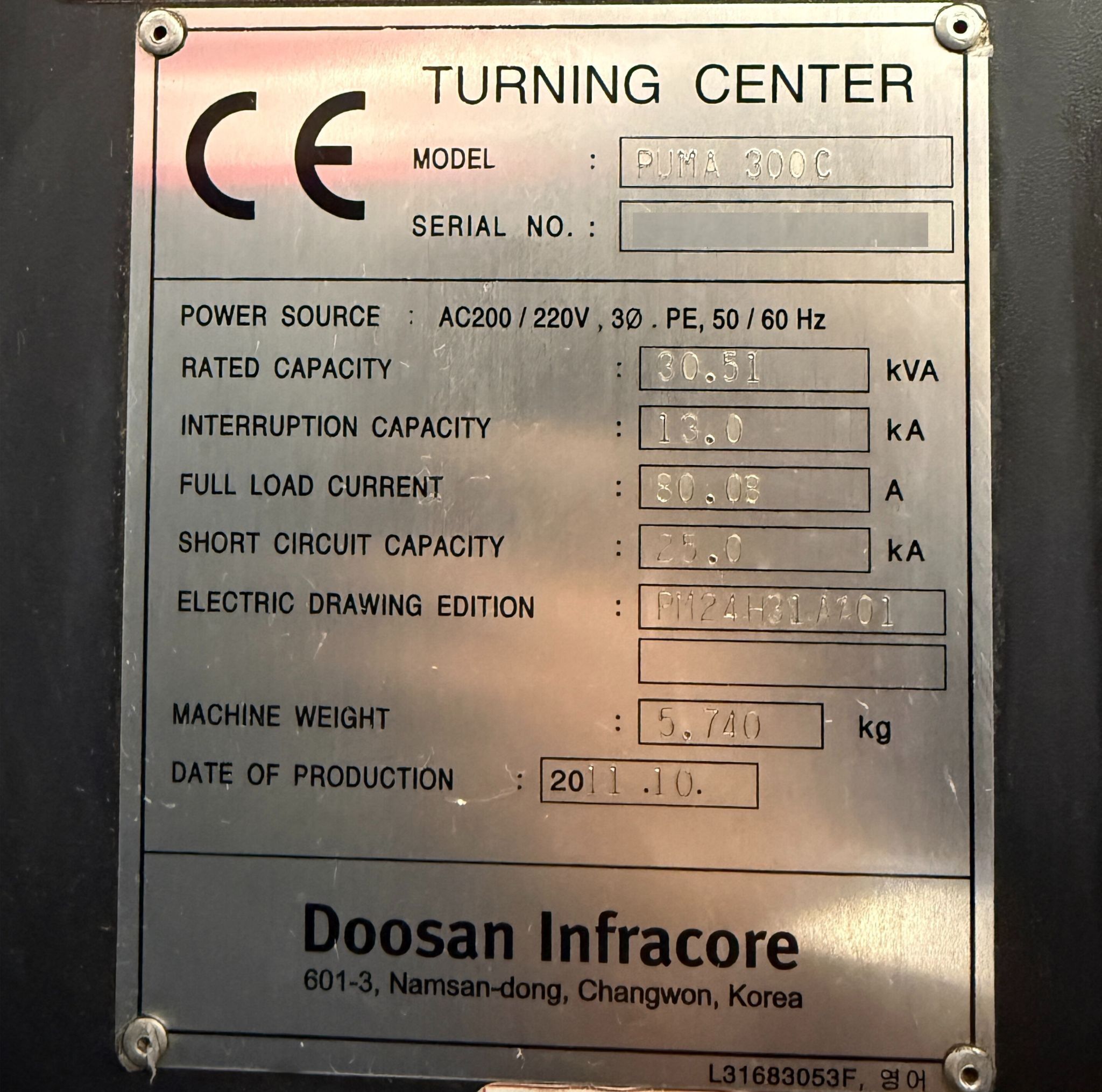 Doosan Puma 300C CNC Turning Center - 12″ Chuck Lathe 17