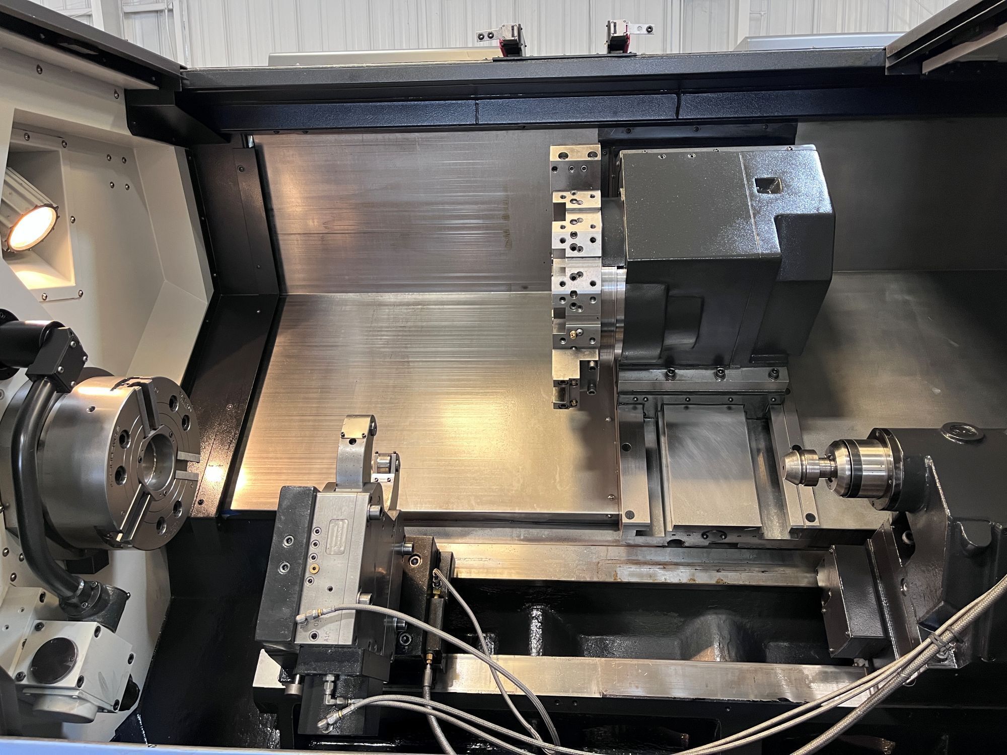 Doosan Puma 300LC CNC Turning Center - 12″ Chuck Long Bed Lathe 9