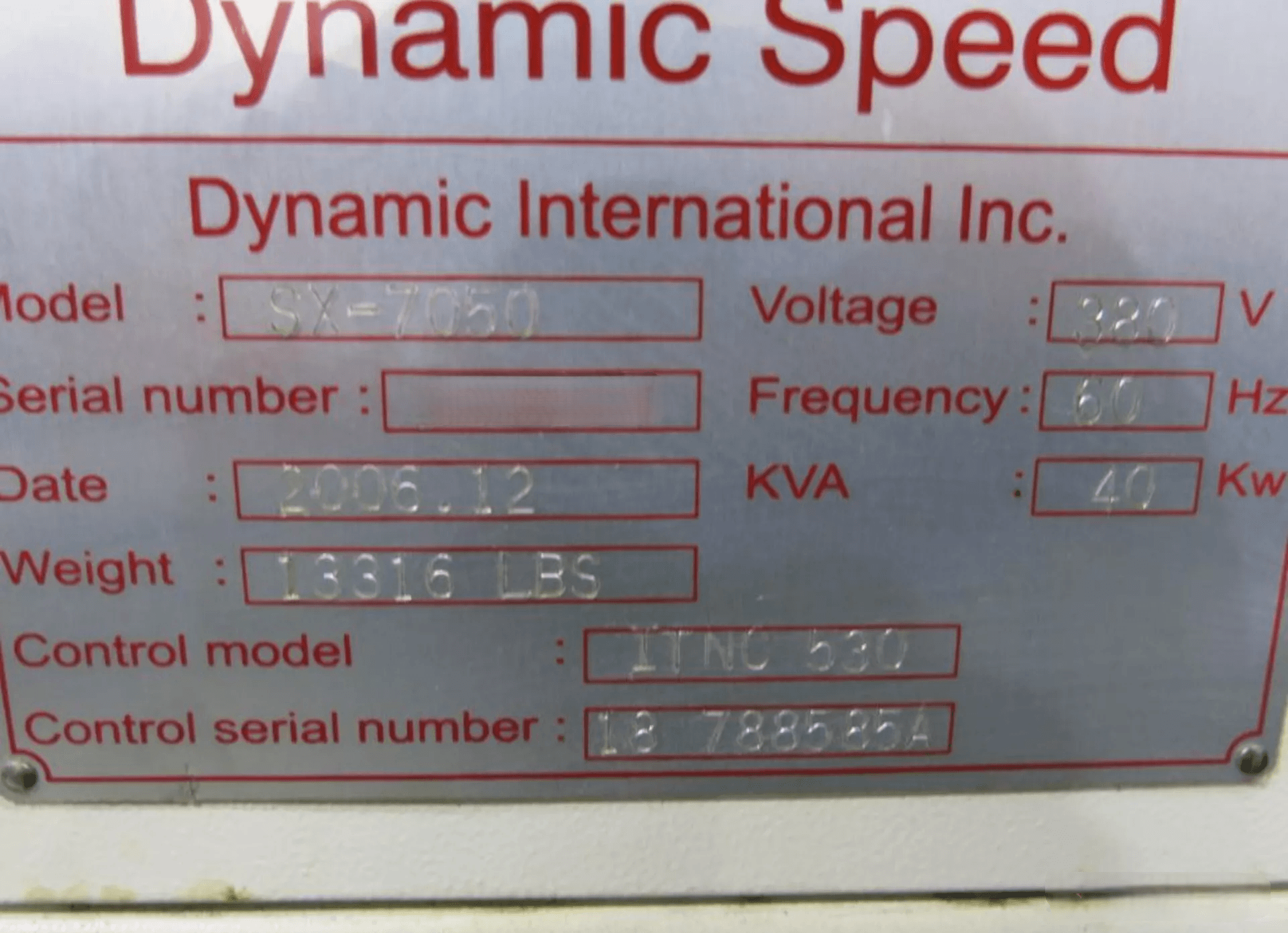 Dynamic Speed SX 7050 5