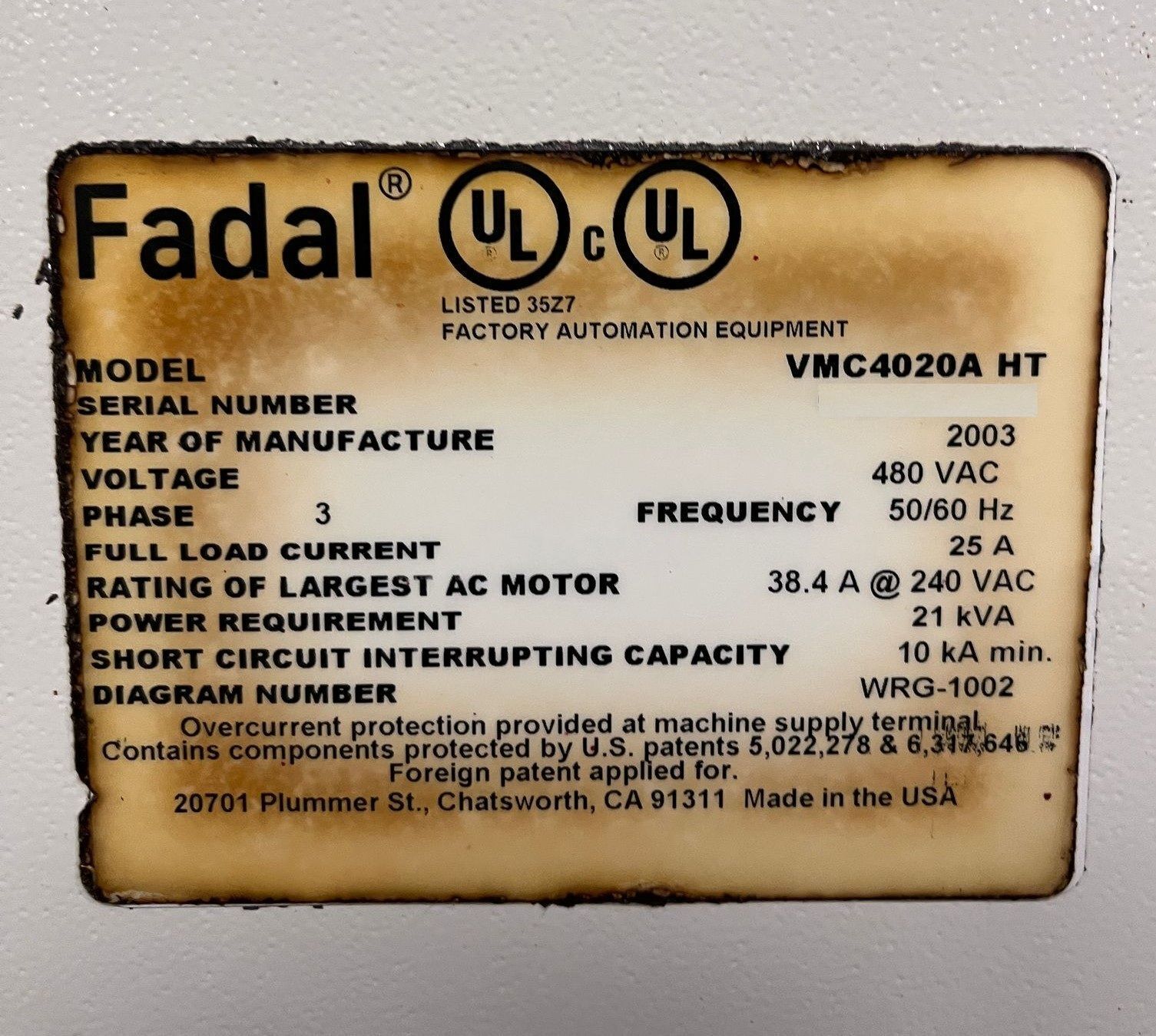 Fadal 4020A HT CNC Vertical Machining Center - 4th Axis Ready 11
