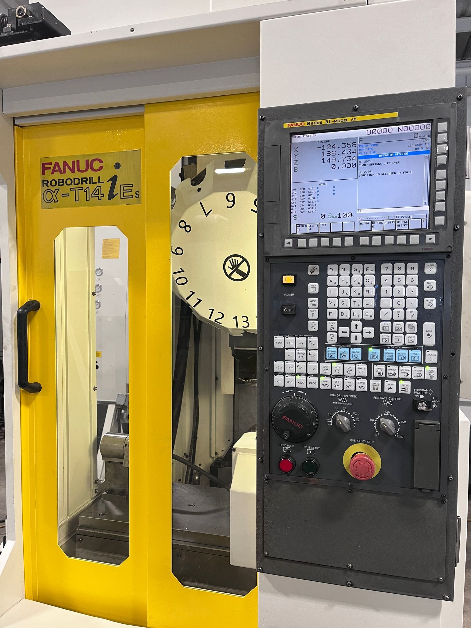 Fanuc Robodrill α-T14iEs CNC Drill Tap Center - 4th Axis Mill 4
