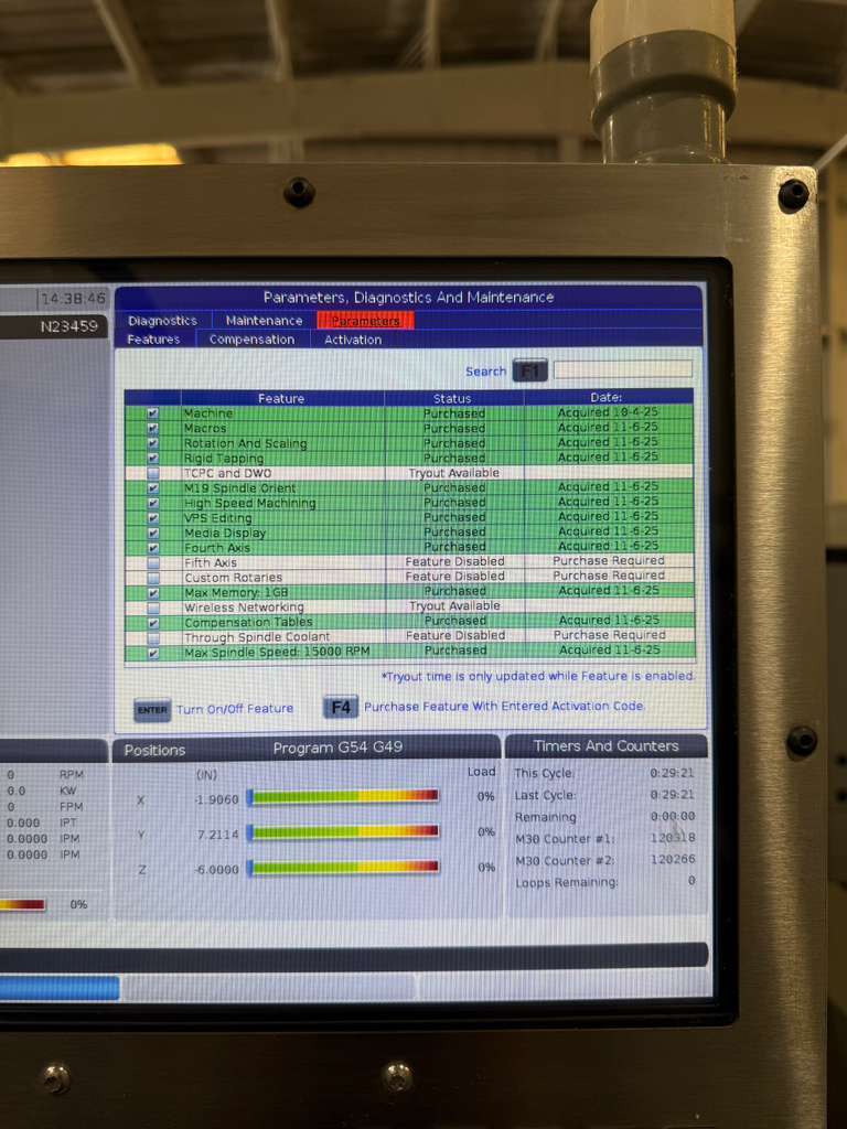 Haas DT-2 CNC Drill Tap Center - 2017 4th Axis Ready, 15,000 RPM, WIPS, HSM Mill 8