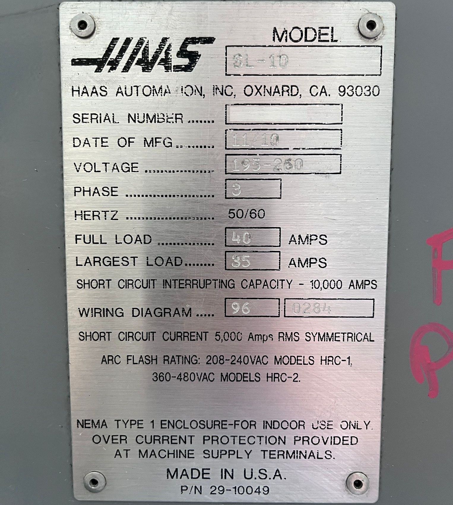 na.ページ Used Haas SL-10 CNC Turning Center - Lathe for Sale