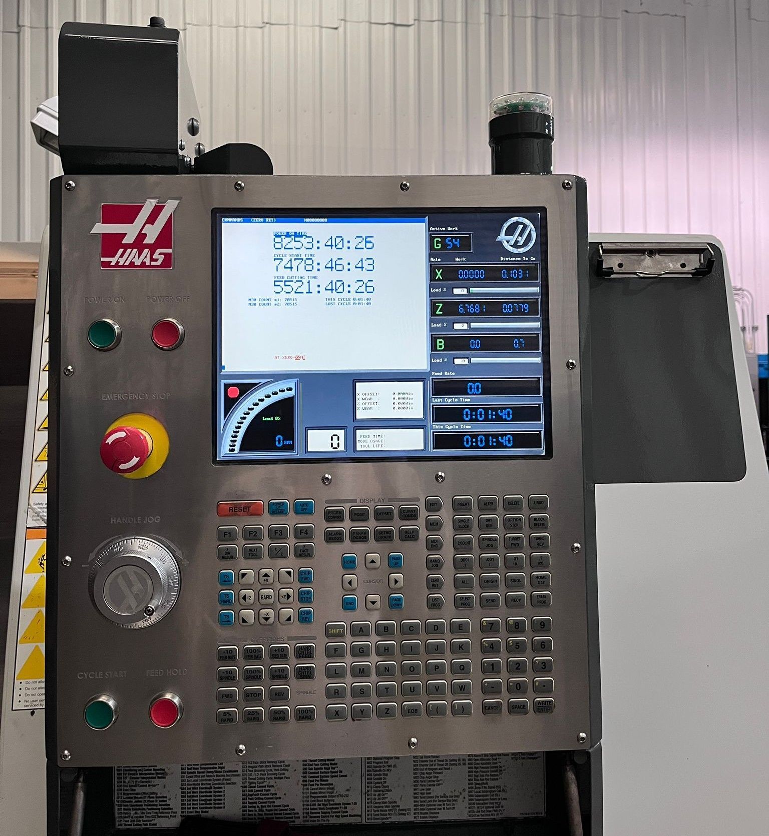 Haas SL-30T CNC Turning Center - 10" Chuck Tailstock Lathe 4