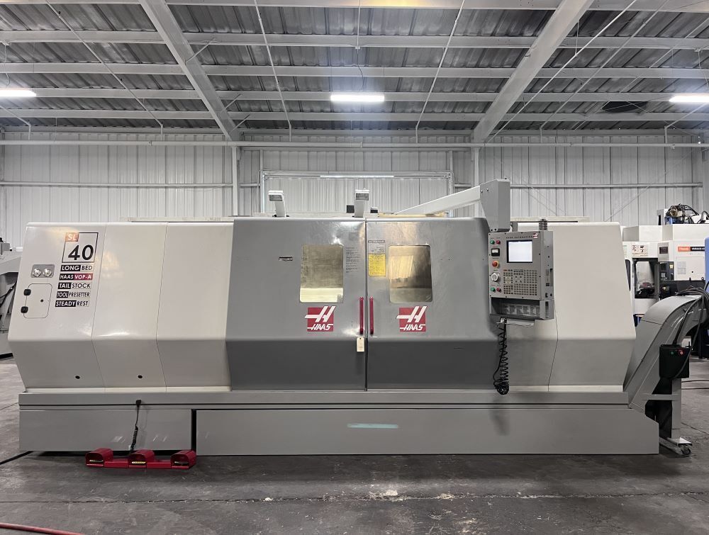 Used Haas SL-40L CNC Turning Center Long Bed Lathe (2003