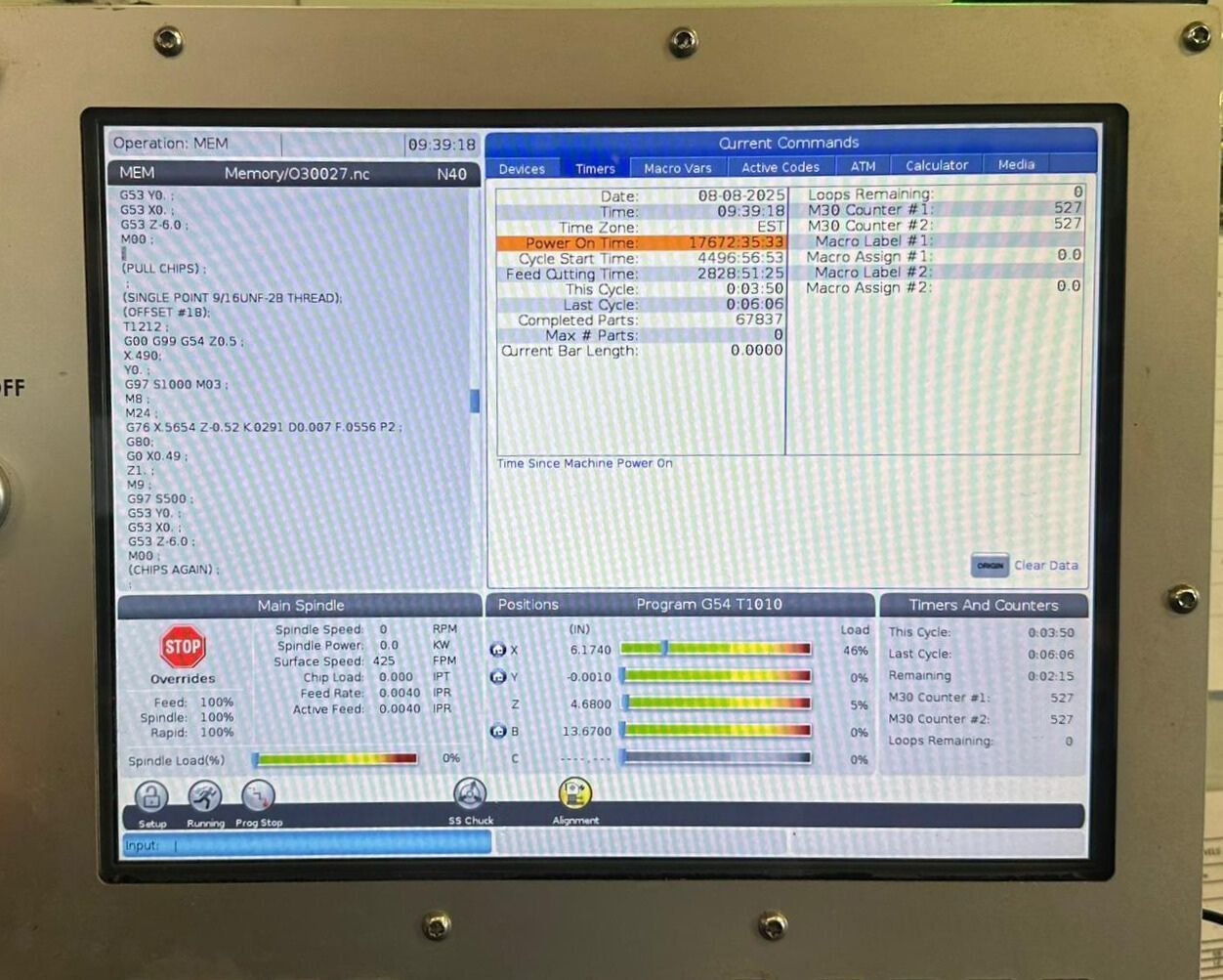 Haas ST-15Y CNC Turning Center - 2019 Y Axis Sub Spindle Bar Feeder Lathe 8