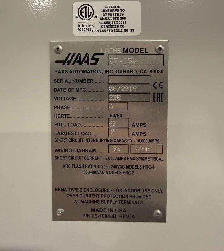 Haas ST-15Y CNC Turning Center - 2019 Y Axis Sub Spindle Bar Feeder Lathe 26
