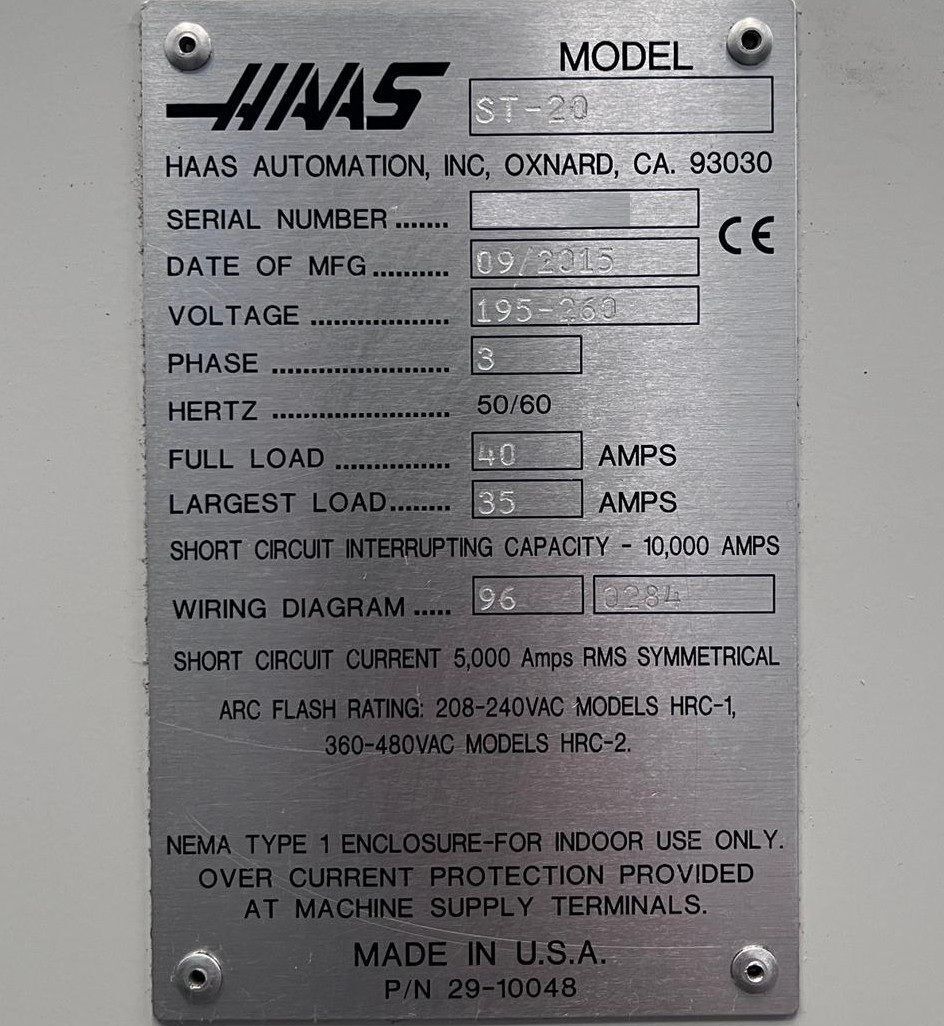 Haas ST-20 CNC Turning Center - 2015 21