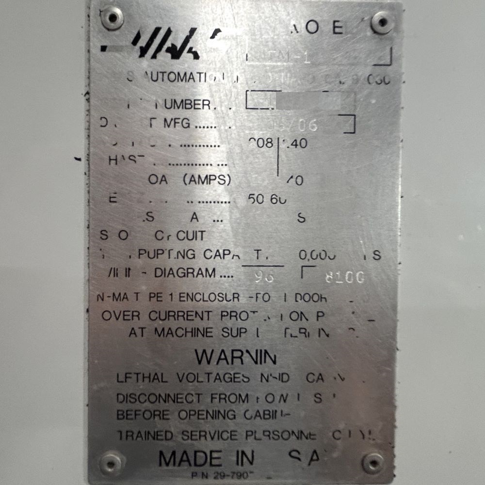Haas TM-1 Tool Room CNC Mill 9