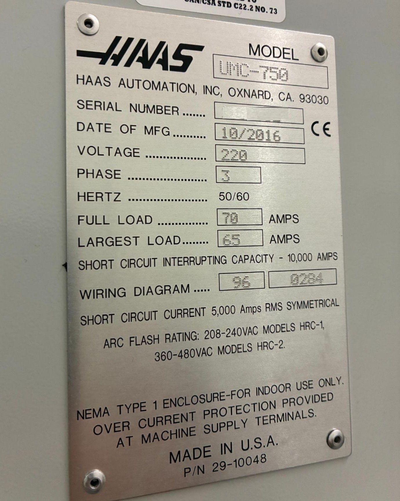 Haas UMC-750 5-Axis CNC Universal Machining Center - 12,000 RPM, 40 ATC, TSC, HSM Mill 8