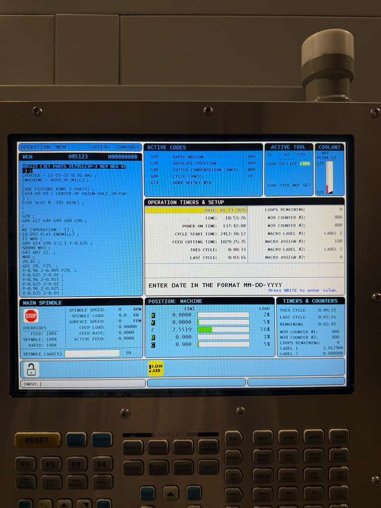 Haas UMC-750 5-Axis CNC Universal Machining Center - 12,000 RPM, 40 ATC, TSC, HSM Mill 4
