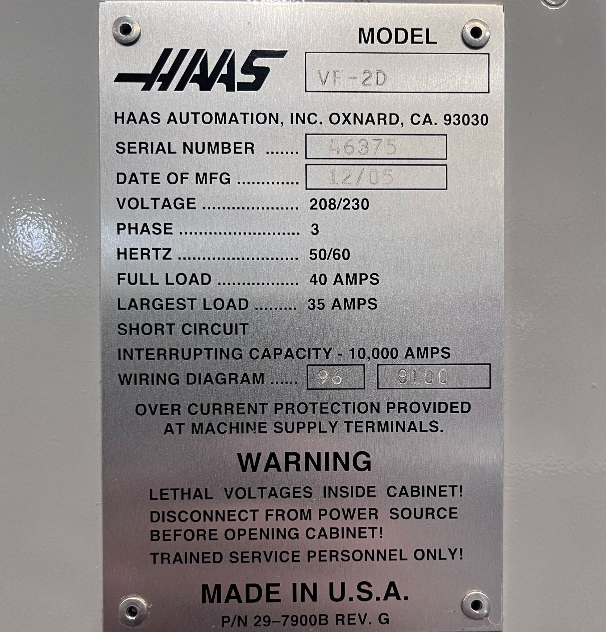 Haas VF-2D CNC Vertical Machining Center - 4th Axis Ready Mill 17