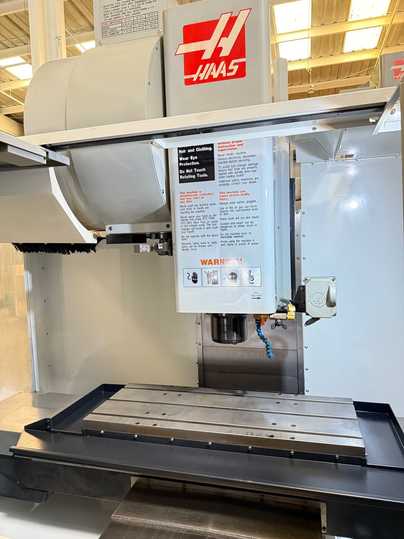 Haas VF-2D CNC Vertical Machining Center - 4th Axis Ready Mill 8