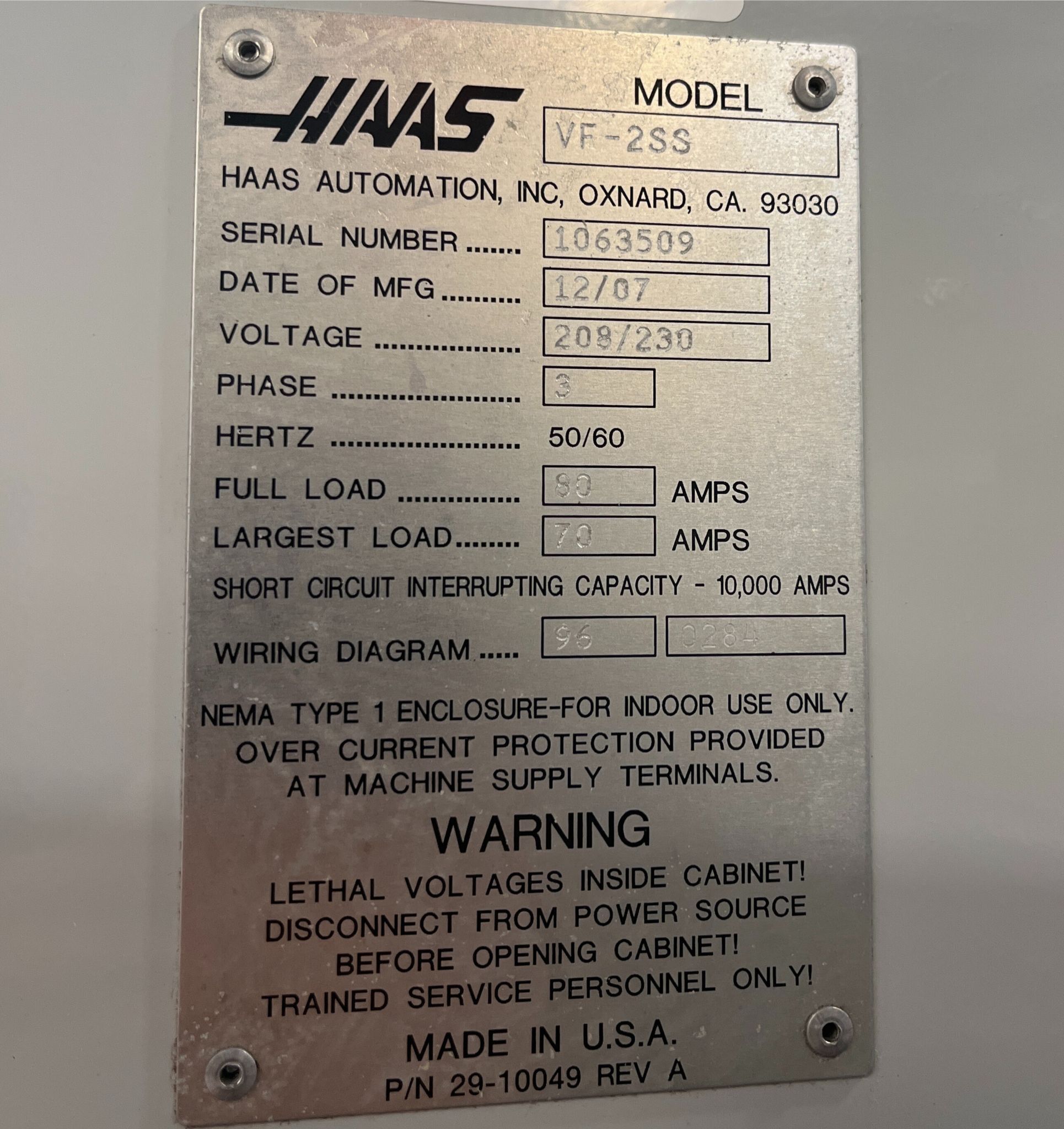 Haas VF-2SS CNC Vertical Machining Center - Mill 14