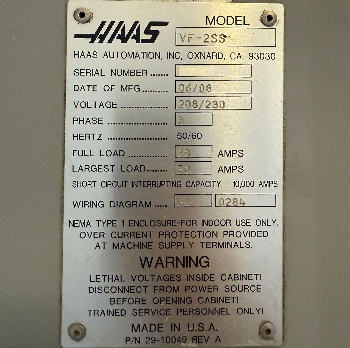 Haas VF-2SS CNC Vertical Machining Center - 4th Axis Ready Mill 15