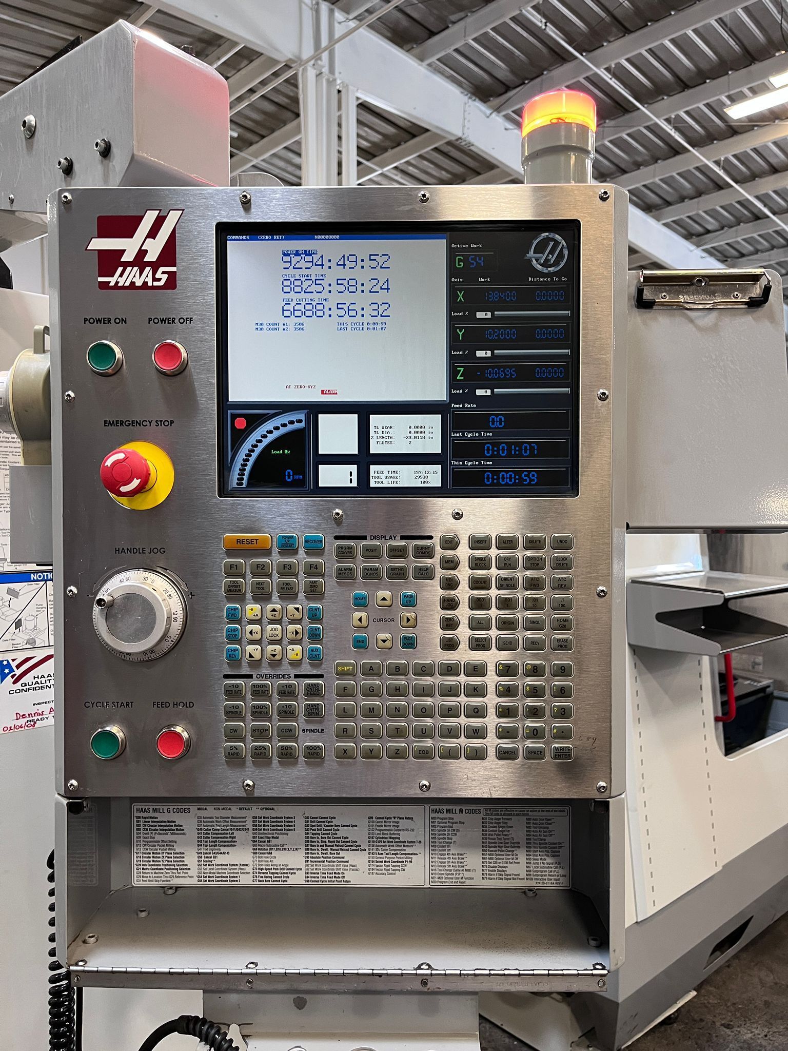 Haas VF-3B CNC Vertical Machining Center - TSC 10,000 RPM Mill 3