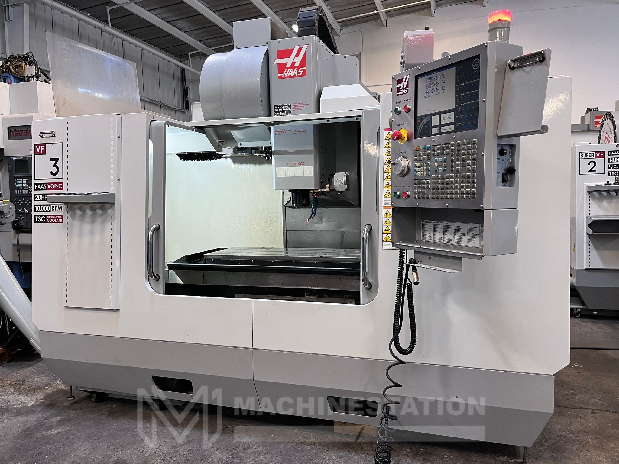 Haas VF-3B CNC Vertical Machining Center - TSC 10,000 RPM Mill 2