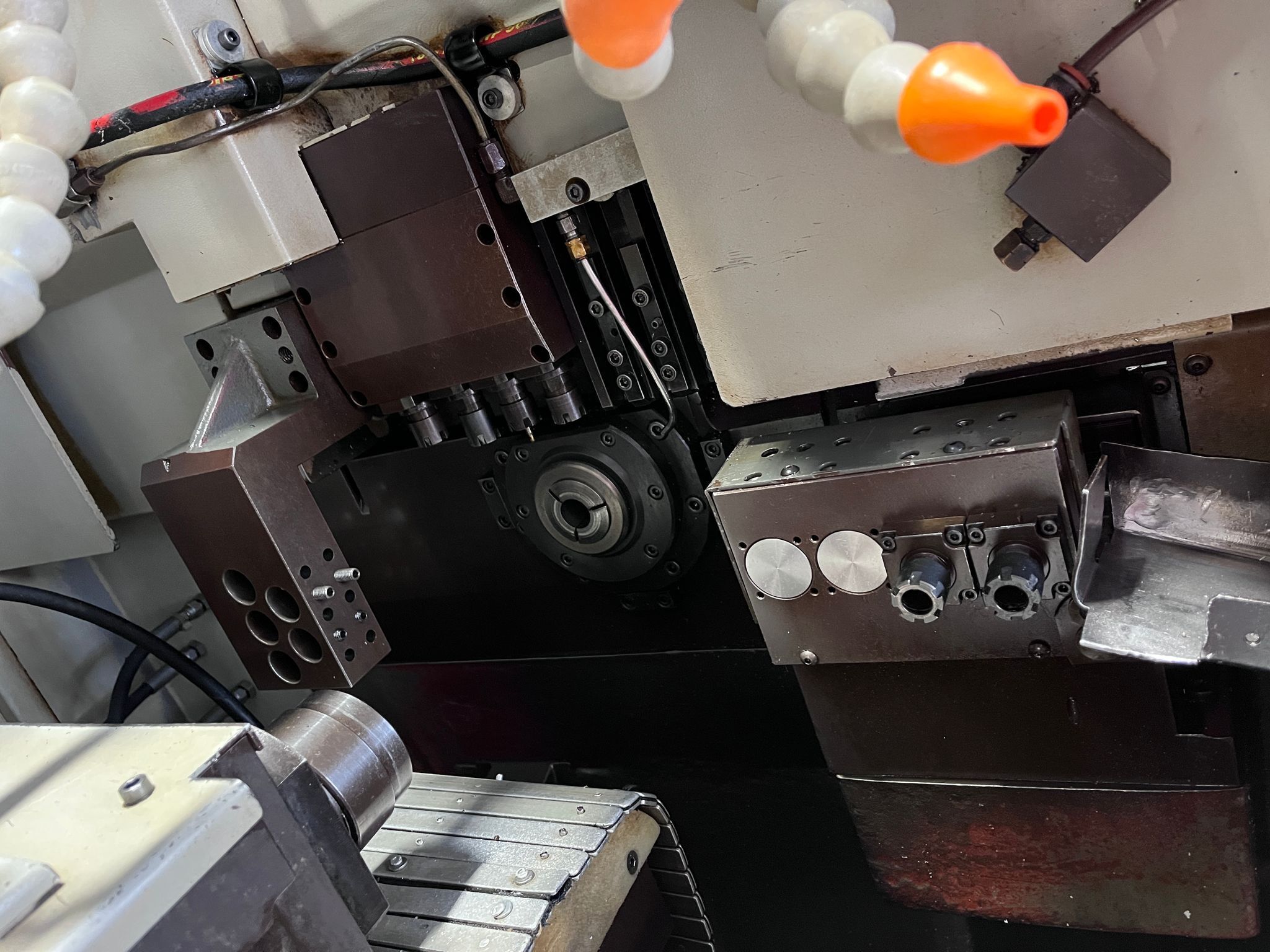 Hanwha SL32HPII CNC Swiss Type Automatic Lathe - Bar Feeder 6