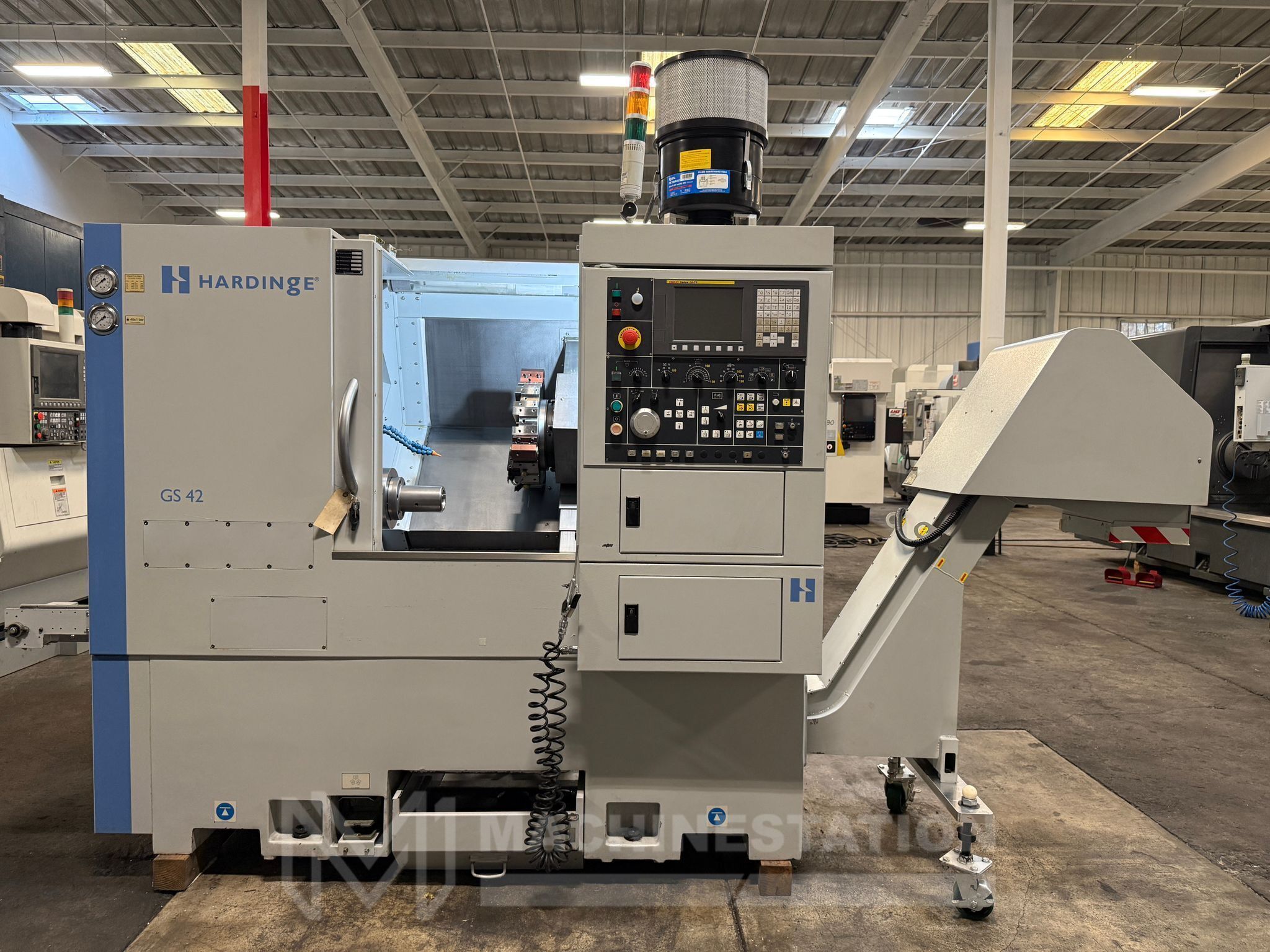 Buy Used Hardinge GS 42 CNC Turning Center—Lathe with Fanuc Oi-TF