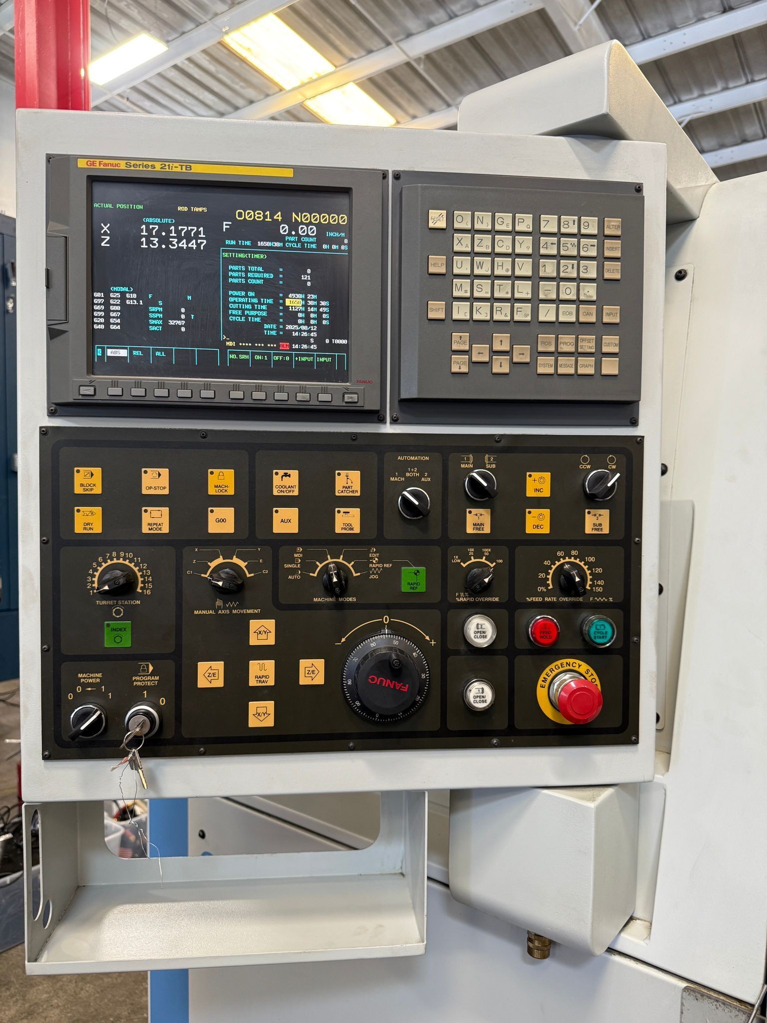 Buy Used Hardinge Quest 8/51 CNC Turning Center—Lathe with Fanuc