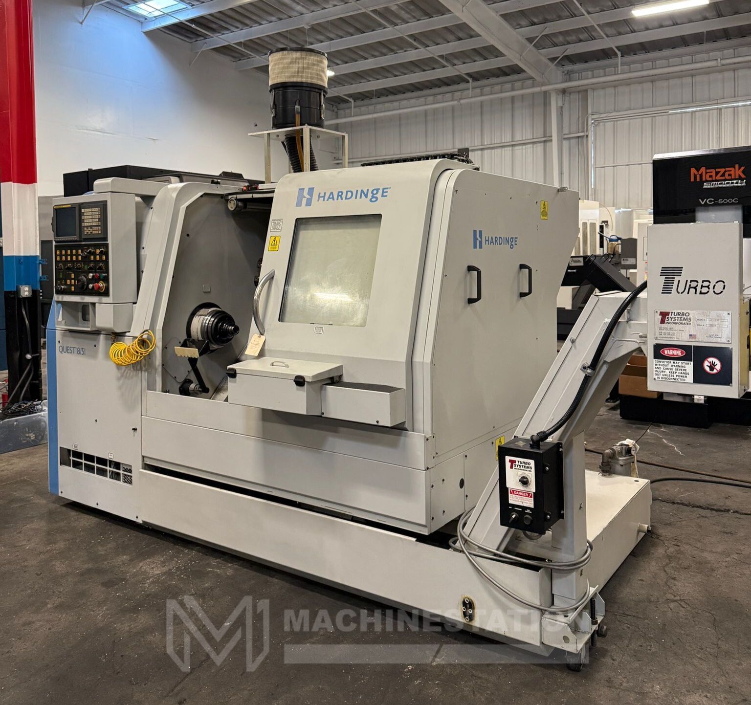 Buy Used Hardinge Quest 8/51 CNC Turning Center—Lathe with Fanuc