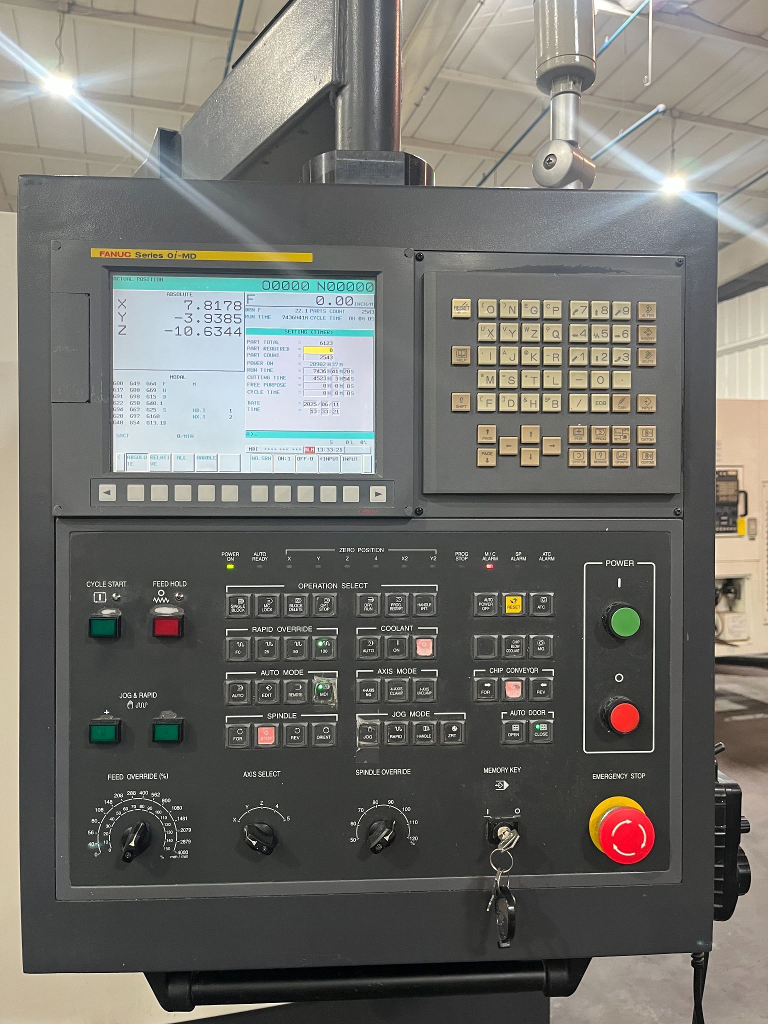 Hwacheon Vesta 1050B CNC Vertical Machining Center - 50 Taper Mill 5