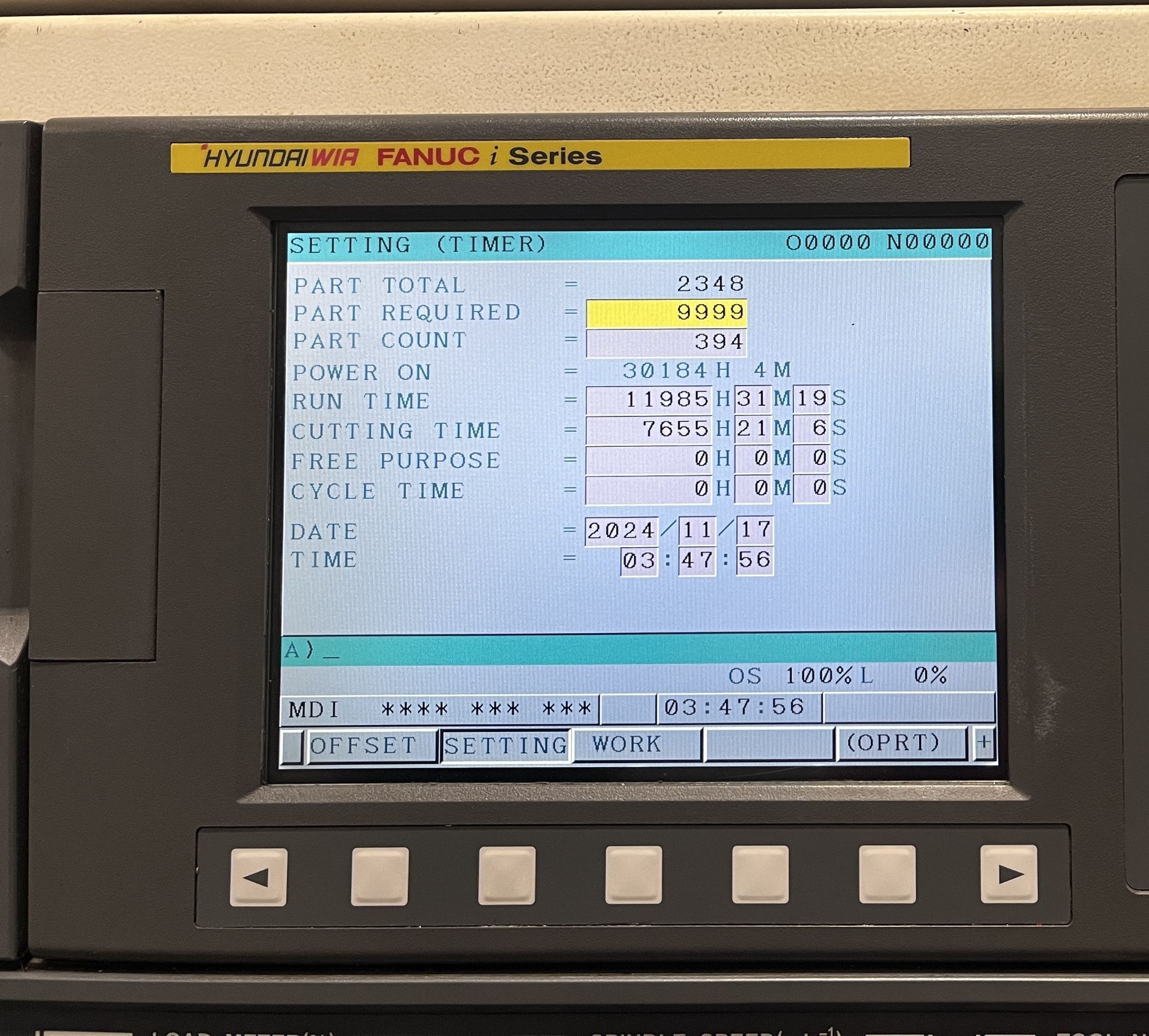 Hyundai Wia F400 CNC Vertical Machining Center - Mill 6