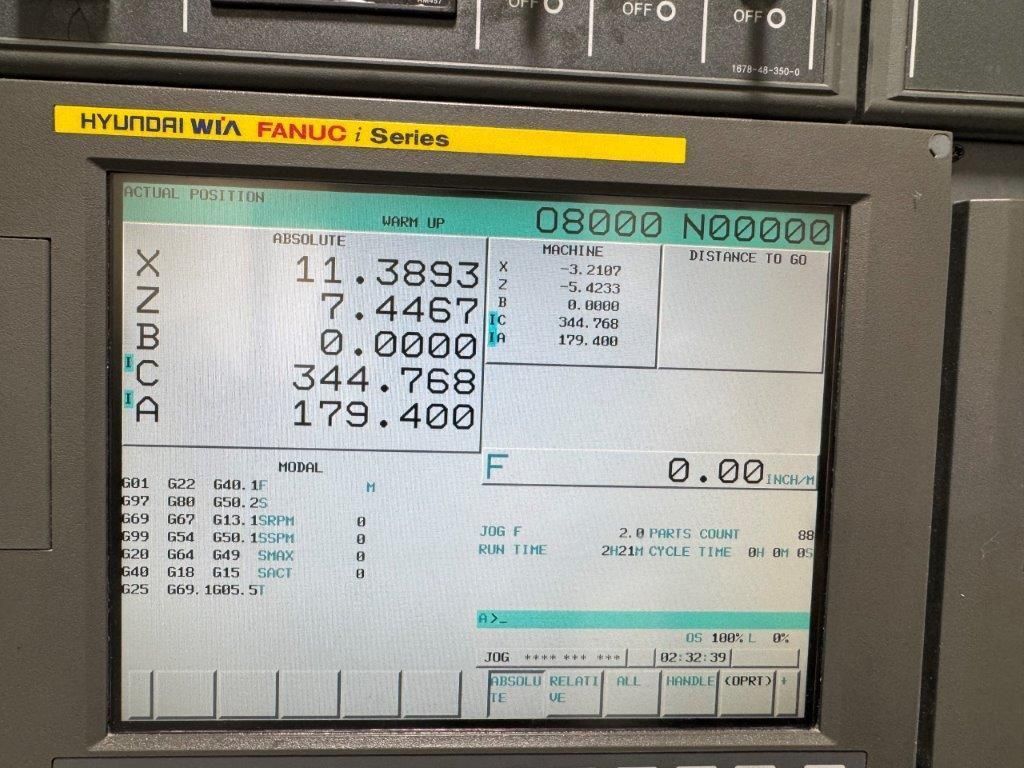 Hyundai WIA L230LMSA CNC Turning Center - Sub Spindle Live Tool Lathe 4