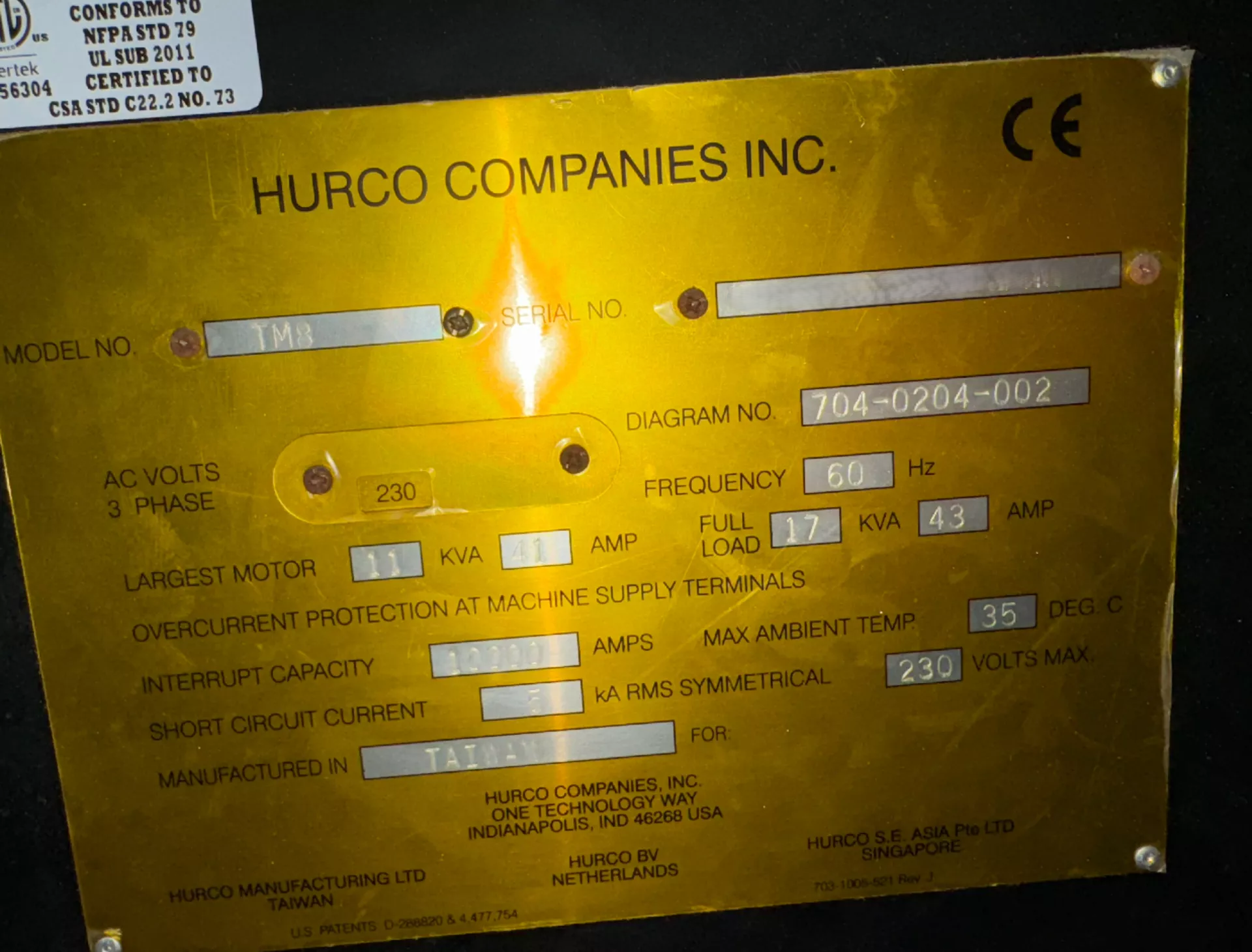 Hurco TM8 6