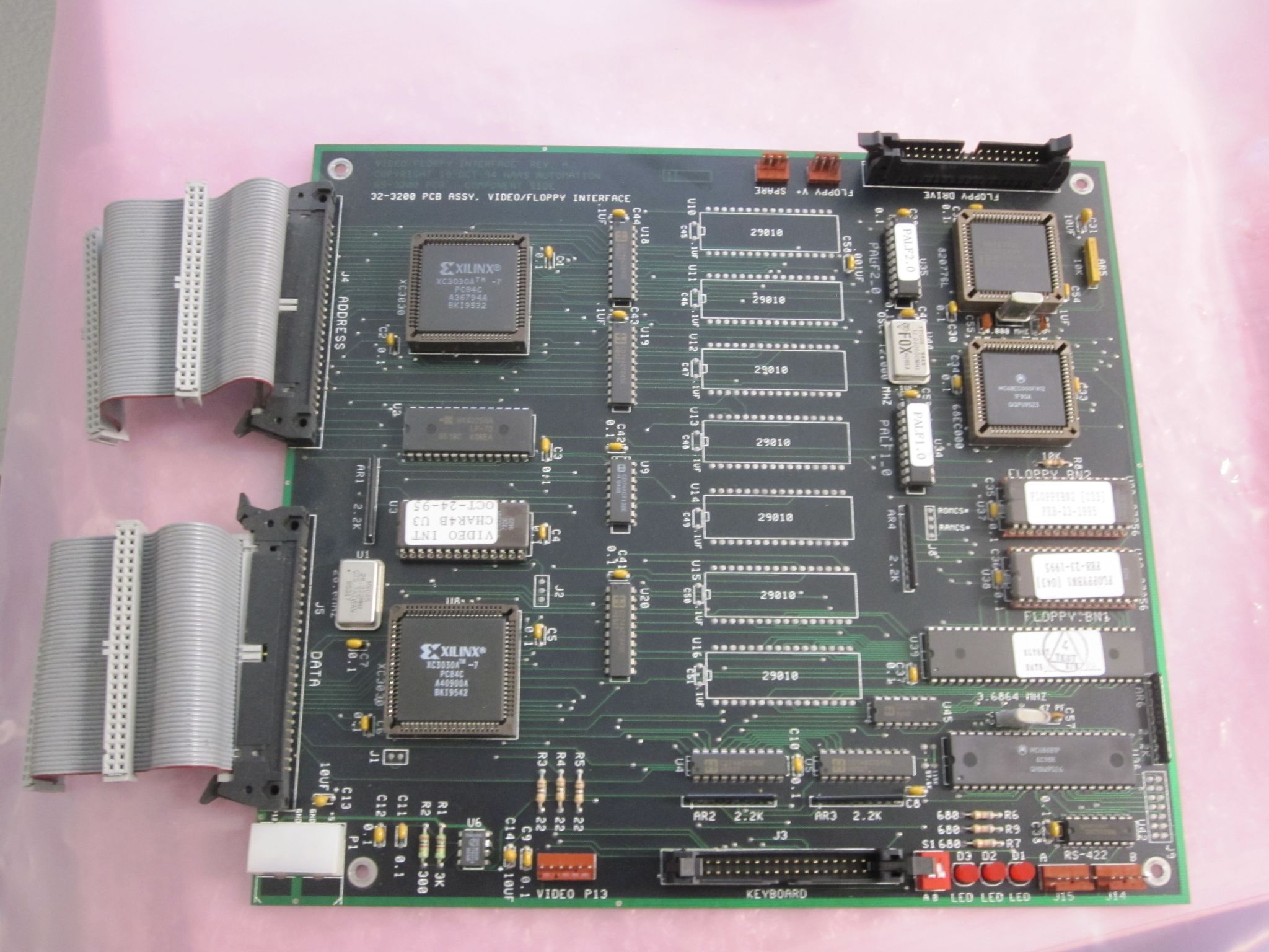 Haas 32-3200 PCB Assy. Video/Floppy Interface 65-3200 0