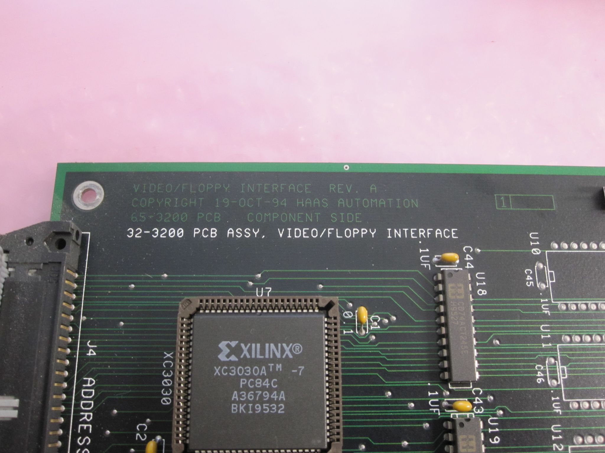Haas 32-3200 PCB Assy. Video/Floppy Interface 65-3200 1