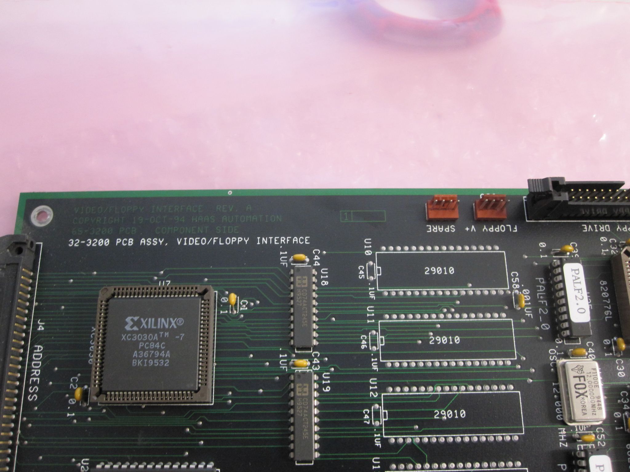 Haas 32-3200 PCB Assy. Video/Floppy Interface 65-3200 5