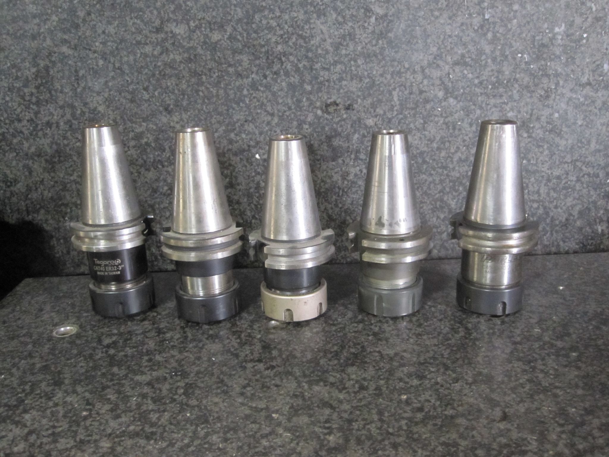 5x Cat40 CT40 ER32 Collet Chucks with Collet Nuts SYIC 0