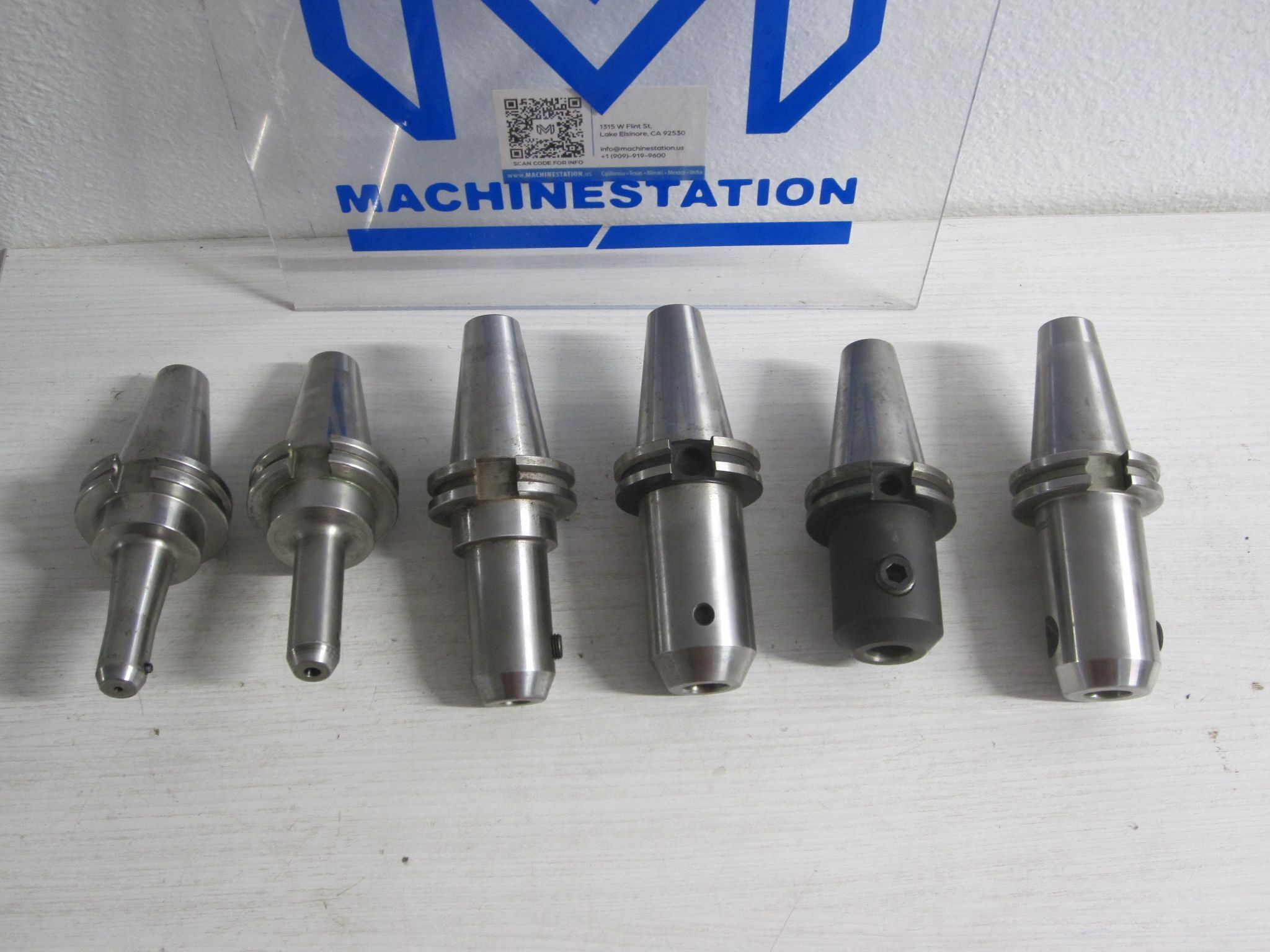 6x CAT40 CT40 Side Lock Weldon Flat End Mill Holders Tool Accupro Parlec SPINTRU 1