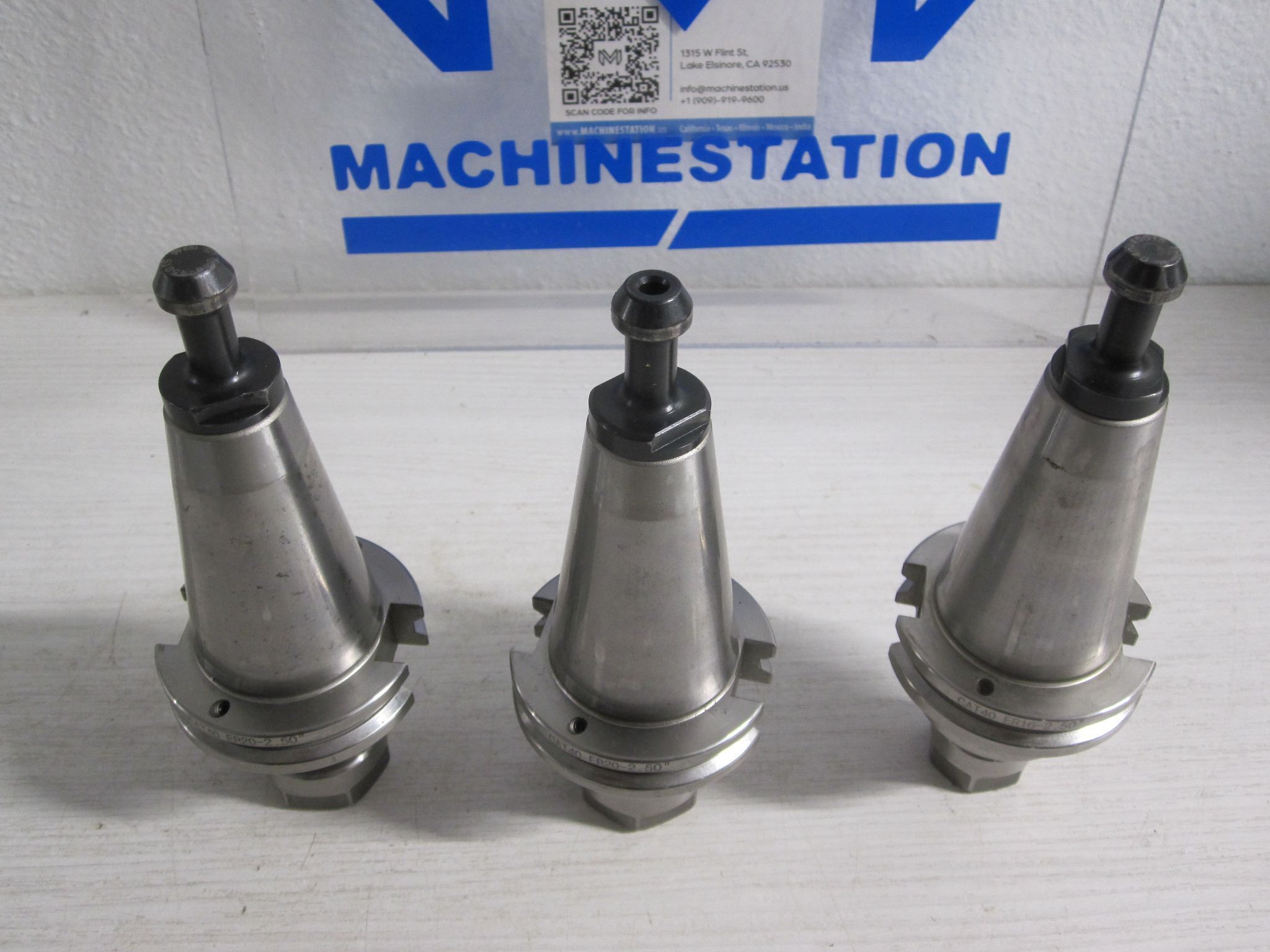 3x CAT40 CT40 CAT 40 Tool Holders ER20 ER16 GS Accupro YCM FX380A 3