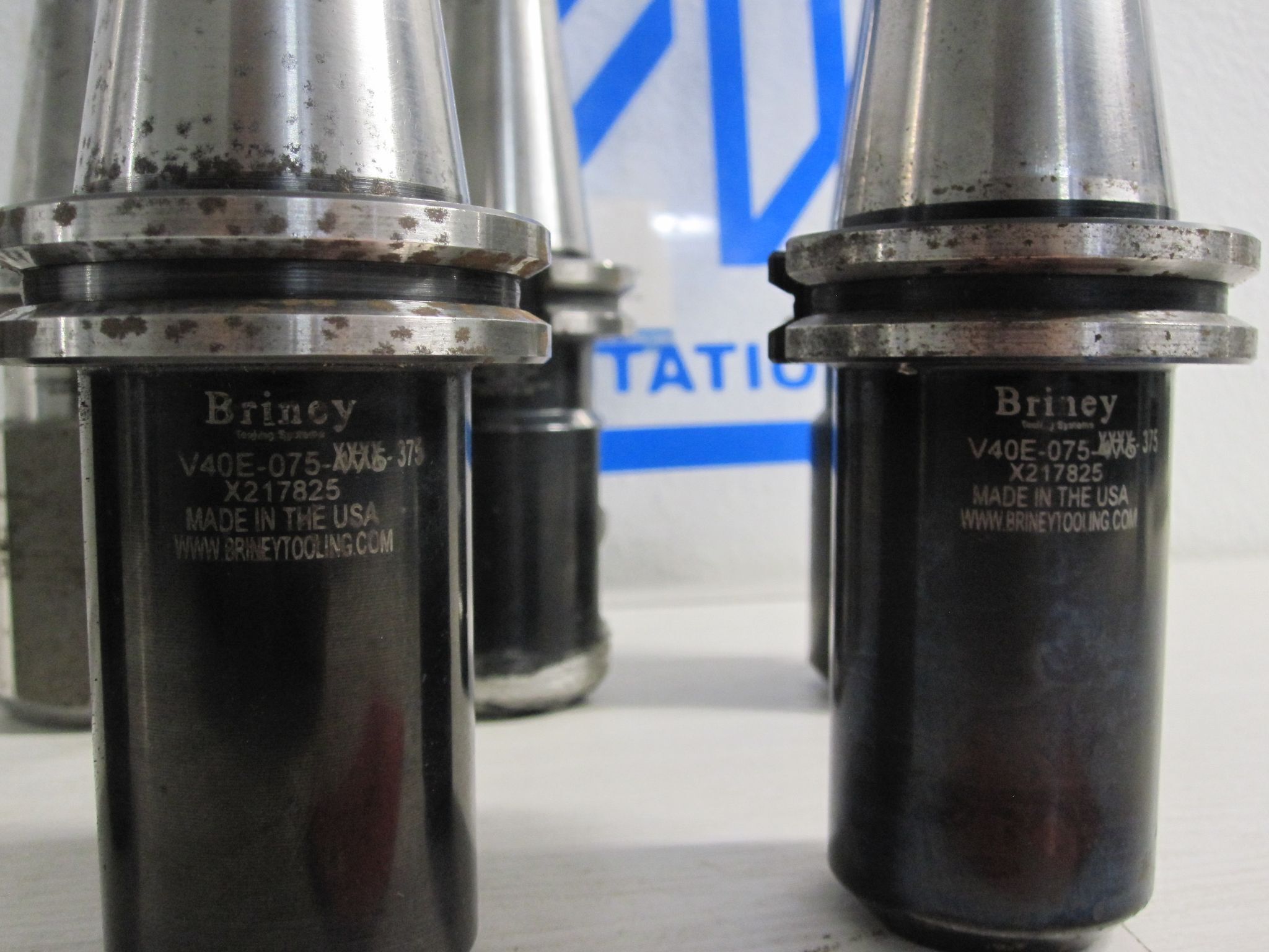 6x Lot CAT40 CT40 C40 Side Lock Solid Weldon Flat Holders Haas Briney SYIC 2
