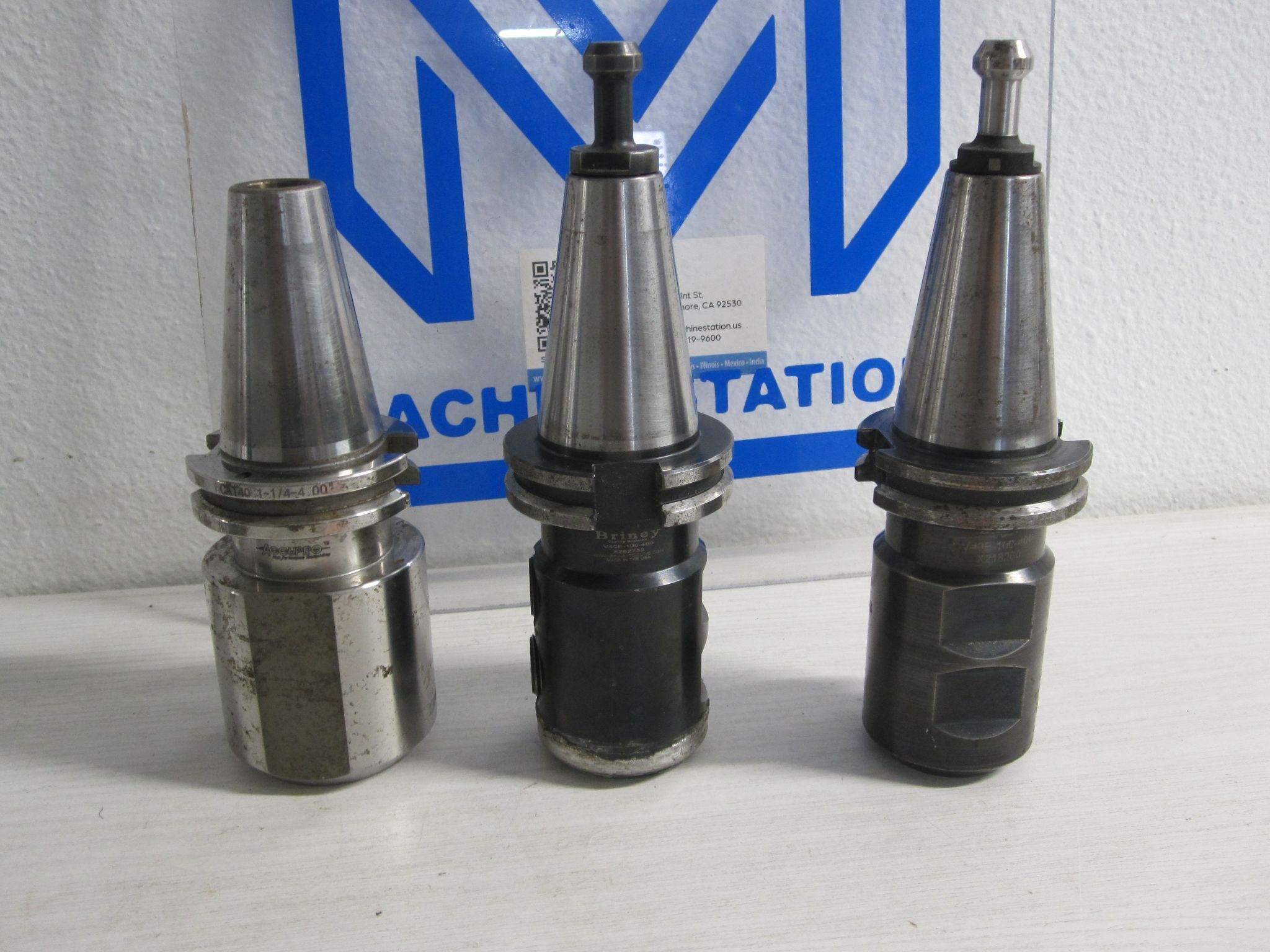 6x Lot CAT40 CT40 C40 Side Lock Solid Weldon Flat Holders Haas Briney SYIC 5