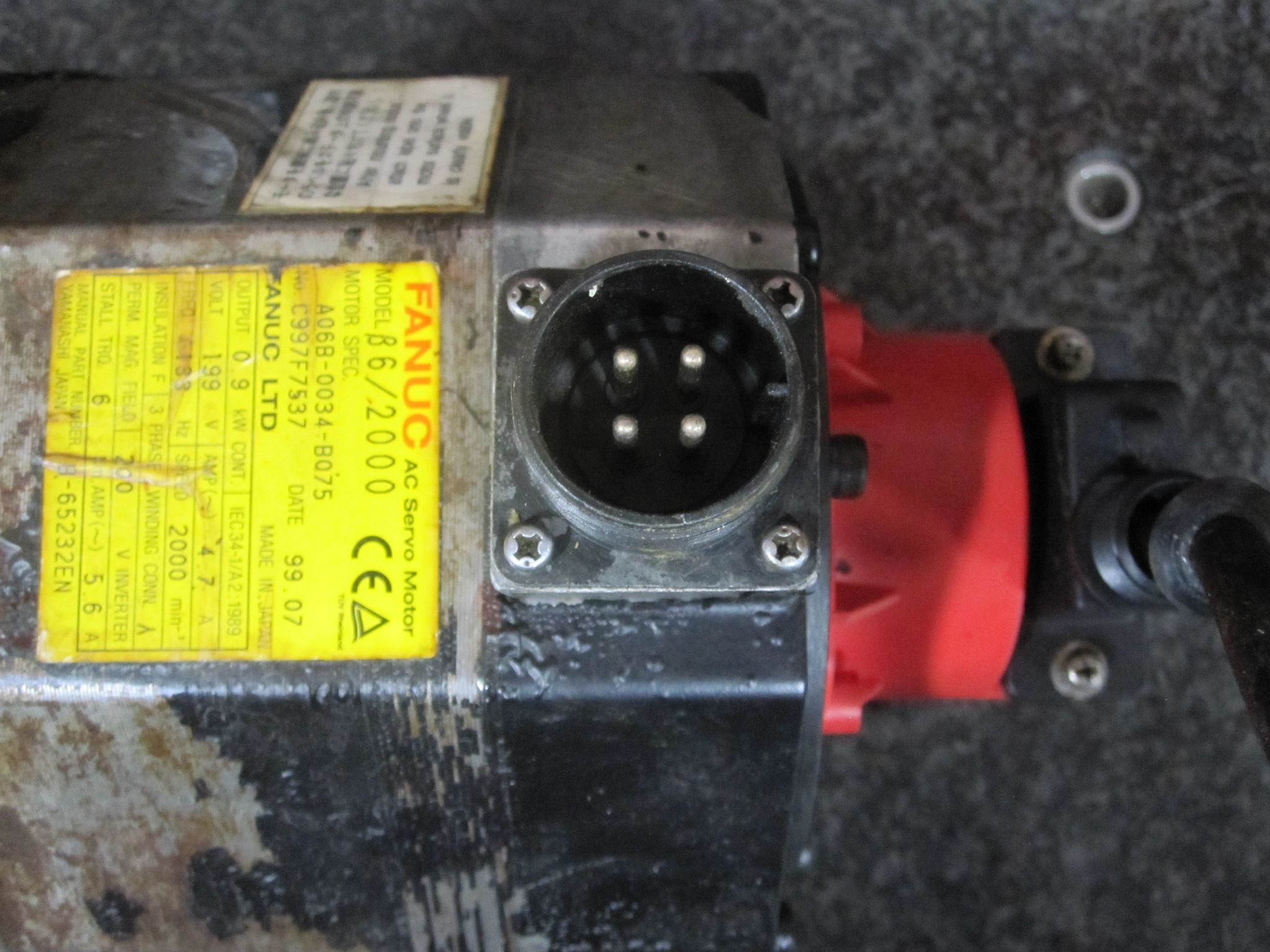 FANUC AC SERVO MOTOR B6/2000 6/2000 A06B-0034-B075 8